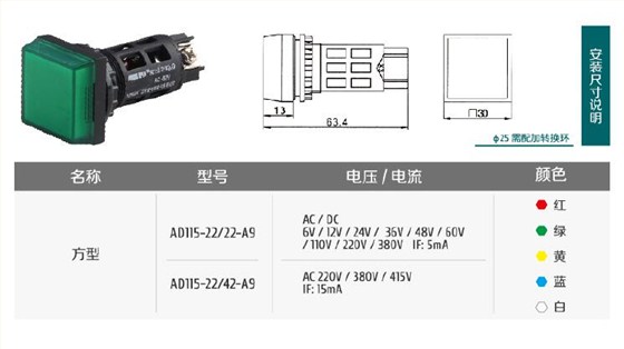 方型信號(hào)燈