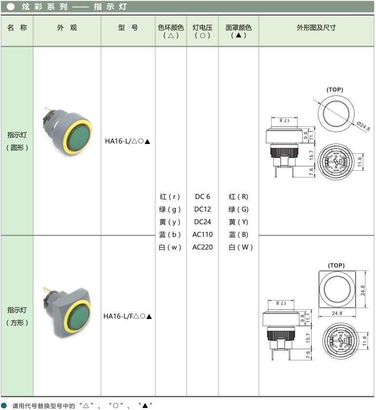 HA16信號(hào)燈